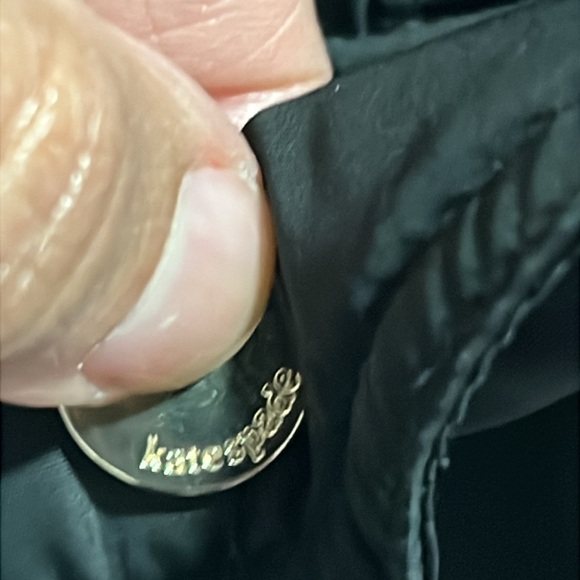 KATE SPADE Tapered Waist Puffer Jacket w/ detachable Faux Fur Trim Sz XS - Picture 6 of 14